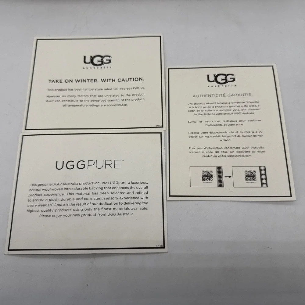 UGG Adirondack II Waterproof Leather Fur Snow Boots Size US 7 Women